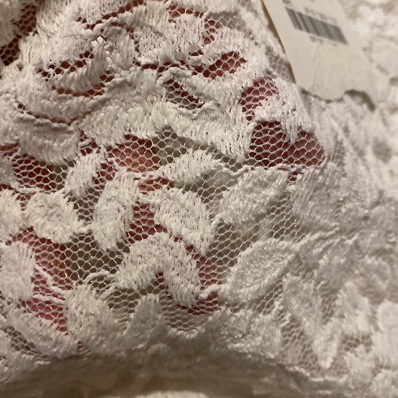 Zara White Lace Bodysuit Women’s Size Small NWT Adjustable Straps Sheer - Picture 8 of 9